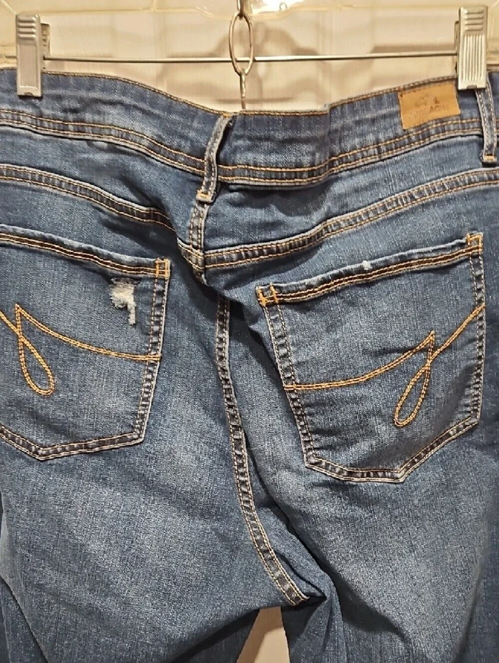 Jordache Dark Blue Boyfriend Jeans with Subtle Distress